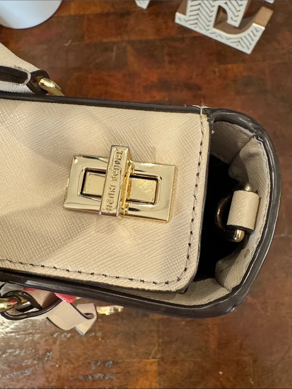 Henri Bendel West 57th Floral Applique Satchel / Tote Bag